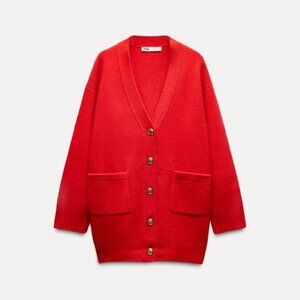 Oversize 100% Wool Cardigan
